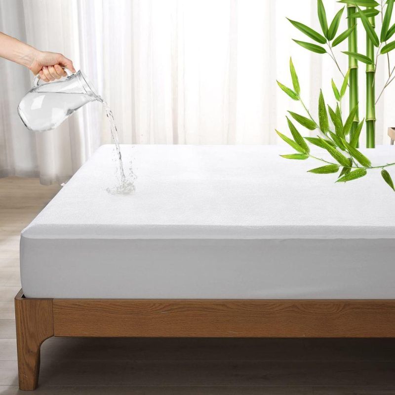 Fitted with Premium 3D Air Fabric Ultra Soft Breathable Bamboo Mattress Cover