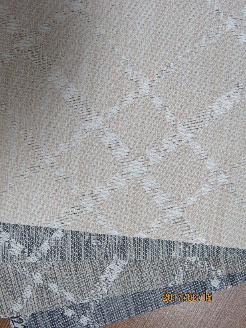 Jacquard Solar Shade Fabric, Jacquard Solar Shading Fabric, Solar 75% Blackout Blinds in Linen Curtain Fabric Jacquard, White Coating Blackout Sunscreen Roller