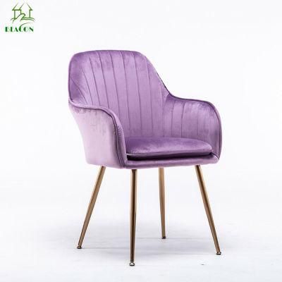 Luxury Mantis Fabric Metal Dining Chair