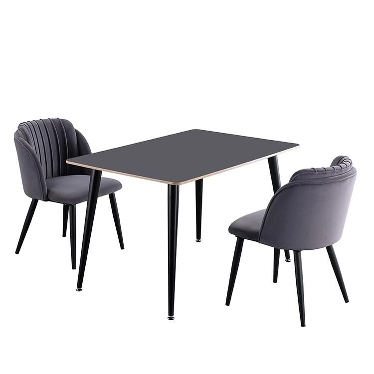 Home Furniture Factory Hot Sale Metal Dining Room Chairs Modern Velvet Dining Chair