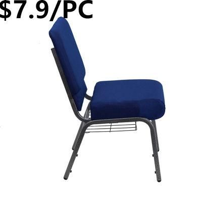 Stacking Iron Church Steel Metal Hotel Restaurant Banquet Church Chair