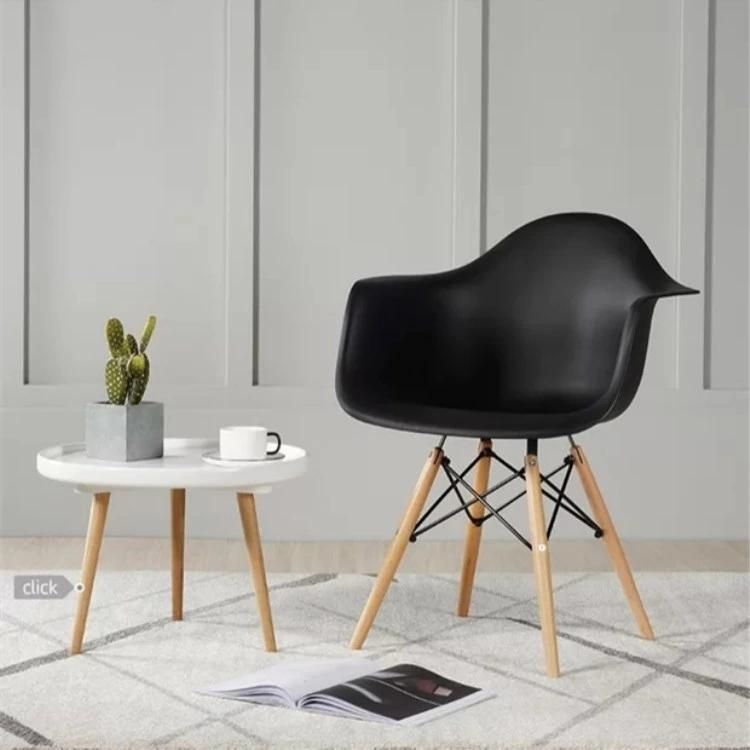 Modern Restaurant Dining Chair Plastic Living Room Side Chairs Luxury Dining Room Chair with Armrest