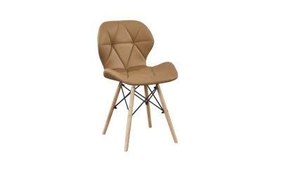 Living Room Indoor Dsw Modern Cafe Kitchen Patchwork Chair Eiffel Wood Leg Dar Nordic Fabric Dining Chairs