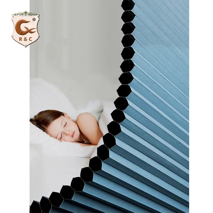 Light Filtering Wide Blade Fashion Motorized Honeycomb Cellular Roller Blinds