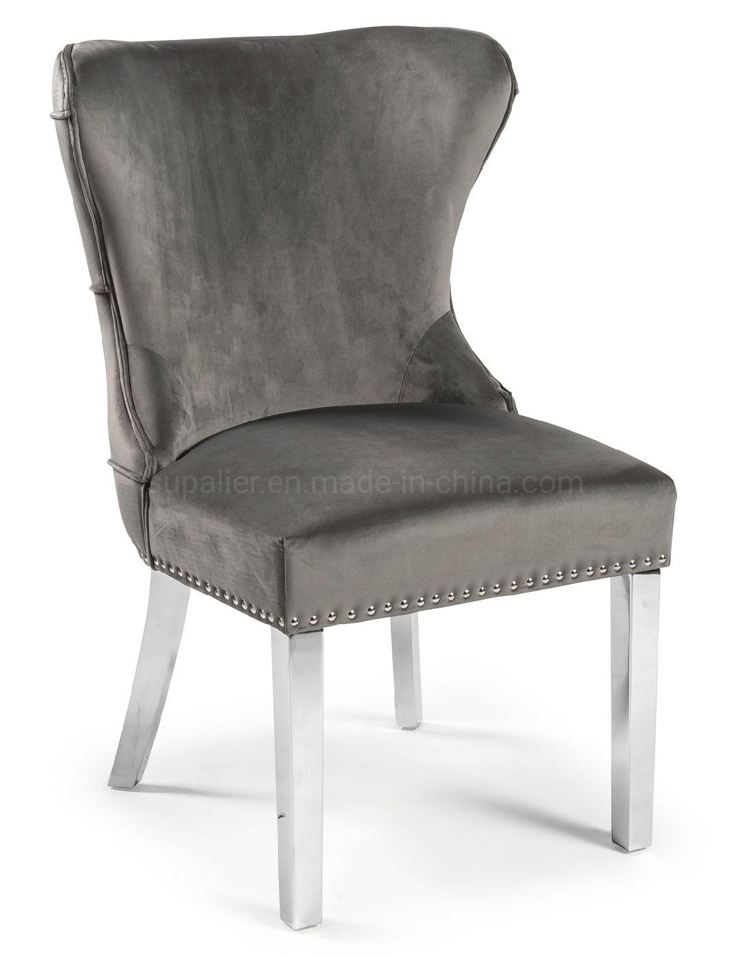 High Quality New Fashionable Luxury Soft Fabric Dining Seating Chair