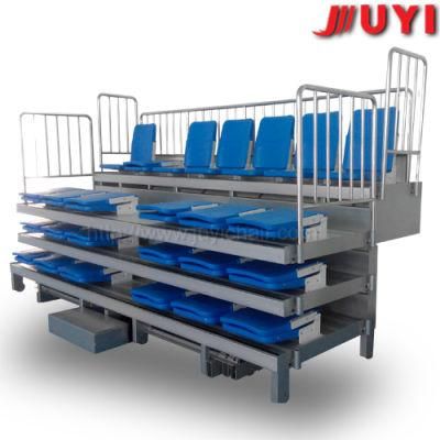 China CE Electrical Indoor Sporting Retractable Grandstand Chairs with Hardwood Armrest Wholesale Telescopic Tribune