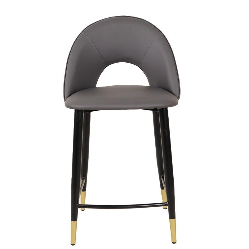 Wholesale High Quality Durable Counter Industrial Velvet Fabric Cafe Kitchen High Bar Stools Chair