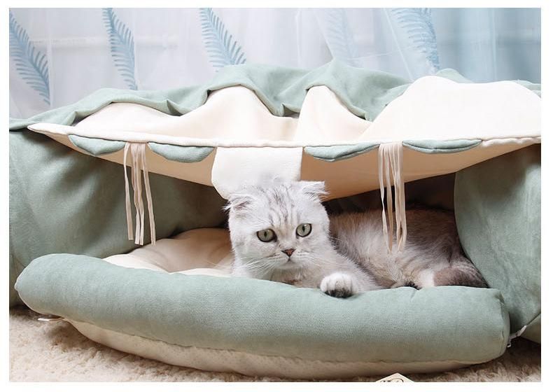 Easy Installation Solid Soft Two Cat Funny Stick Pet House Cat Bed Pet