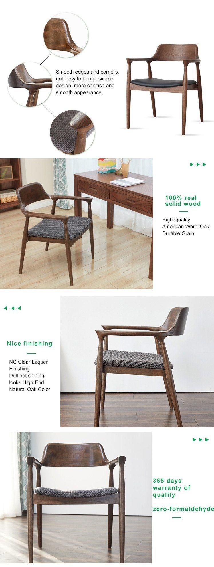 Furniture Modern Furniture Chair Home Furniture Living Room Furniture Restaurant Household Furniture Armrest Solid Wood Dining Room Chairs Set