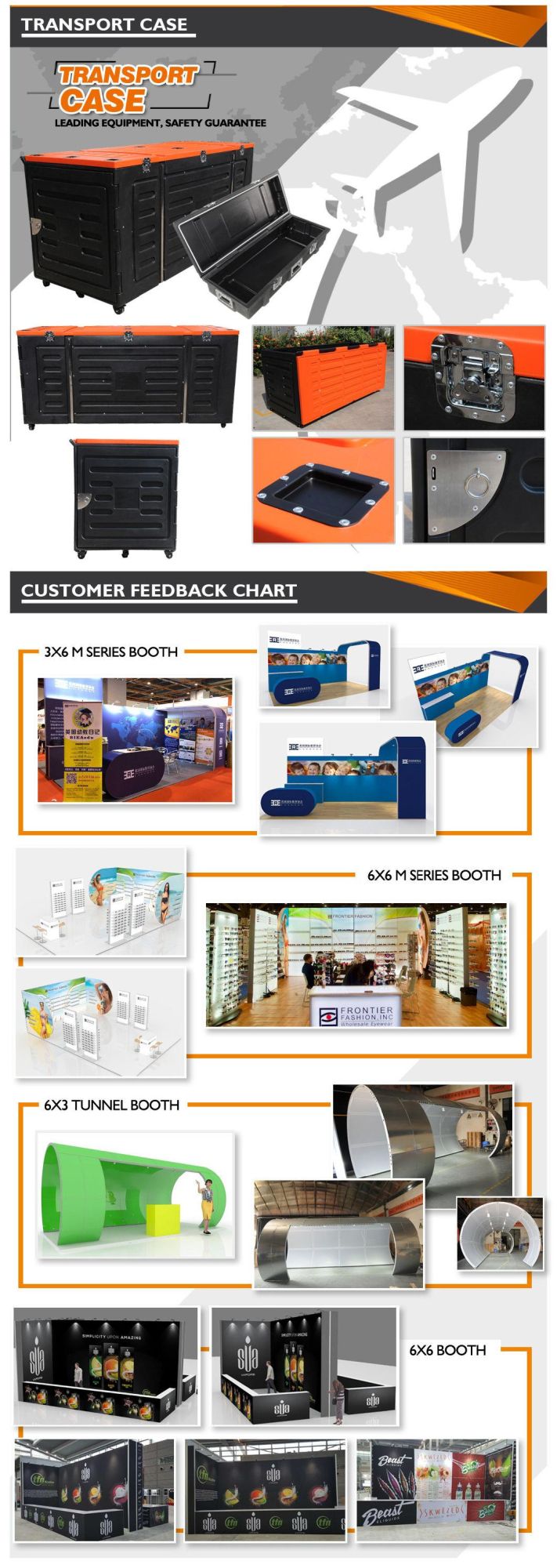 Elegant Clothing Exhibition Booth for Clothes Shop Display Rack