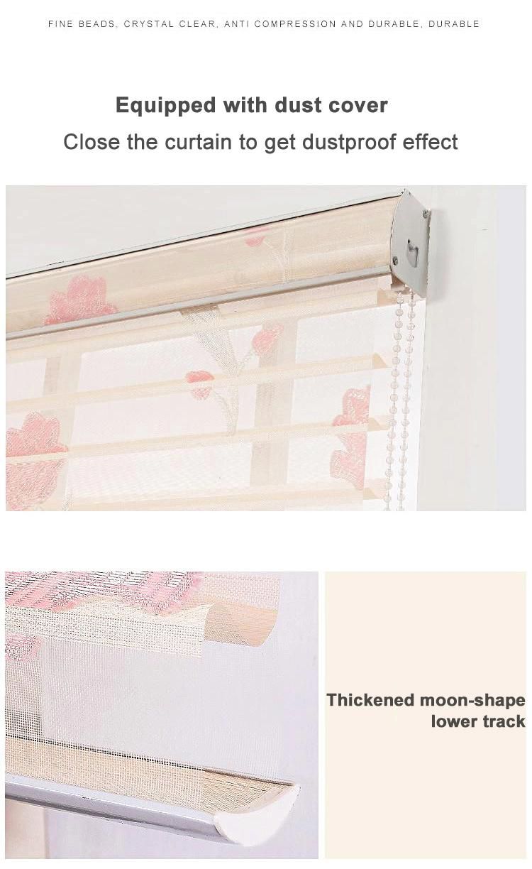 Korean Soft Gauze Natural Custom Day Night Zebra Roller Blinds