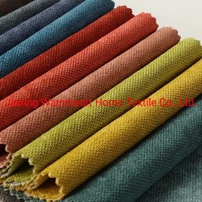 China 100%Polyester Fleece Linen Velvet Velboa Fabric Ready Goods Couch Sofa Fabric Furniture Fabric Upholstery Fabric (WS2037)