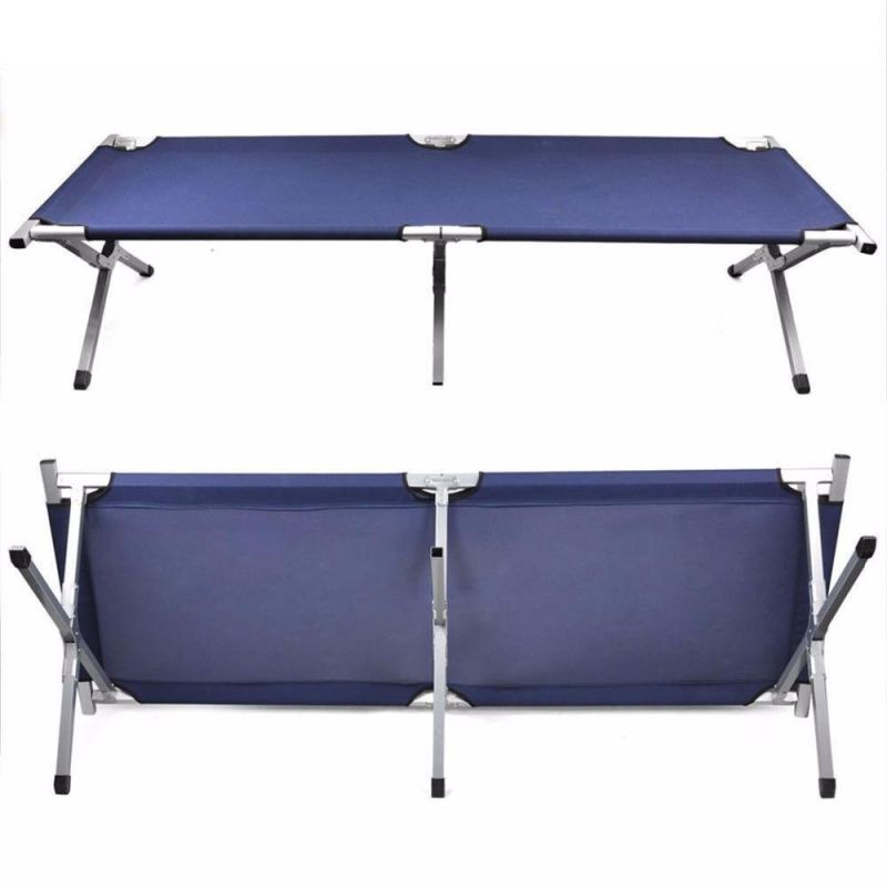 Portable Folding Camping Beach Bed Cot Single Metal Sale Adult Outdoor Luxury Sleeping Folding Camping Bed