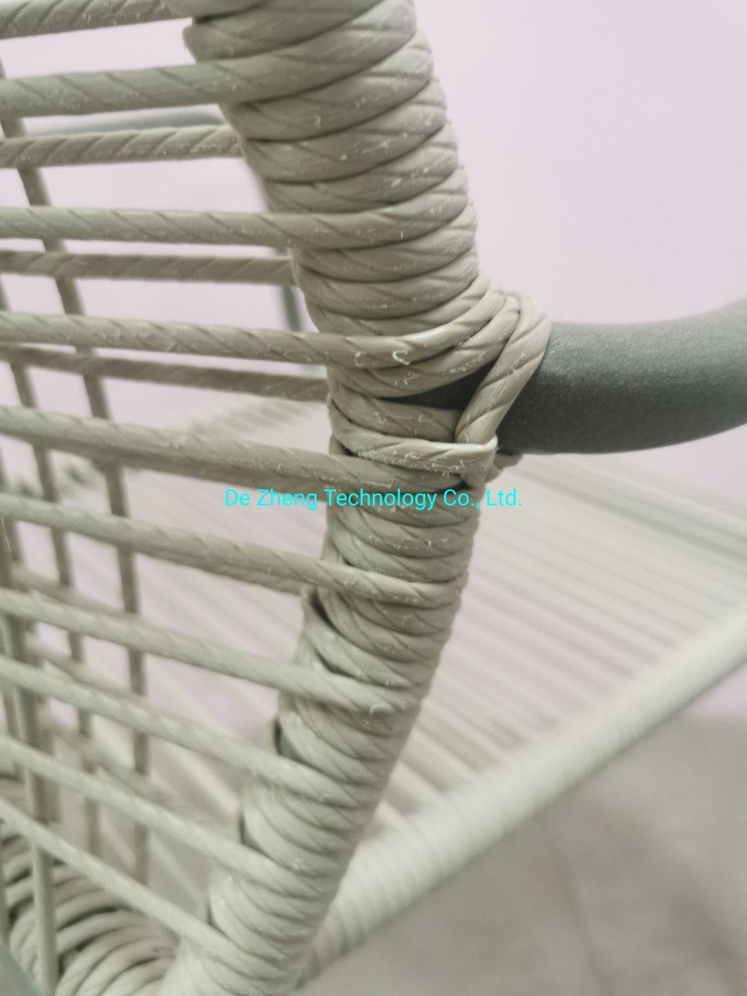 Wholesale Price Aluminum PE Rattan Handcraft Dining Sets 4 Chairs Patio Garden Rattan Modern Balcony Furniture Outdoor