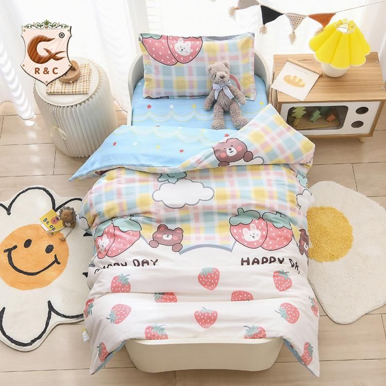 High Quality Cartoon Animal Crib Toddler Bedding Set Children′s Bed Set