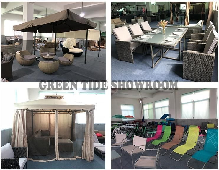 Outdoor Garden Furniture Steel PVC Banana Lounge