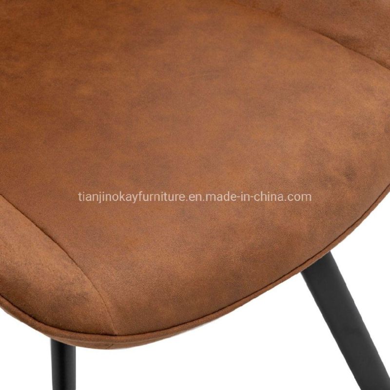 Wholesale Design Dining Room Furniture Nordic Velvet Modern Luxury Dining Chairs with Metal Legs Black Gold