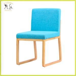 Restaurant Chair Furniture Fabric Upholstered Armchair Modern Design Chair Wooden