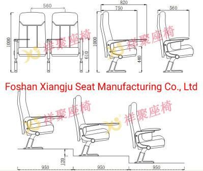 Factory Direct New Design Church Folding Auditorium Lecture Chair for The Auditorium