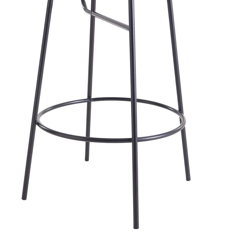 Hot Sale Metal Barstool Comfortable Fabric Barstool Wholesale Morden Metal Legs Bar Stool Chair