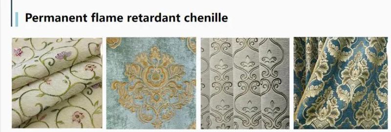 Customized Flame Retardant High Quality Matched Jacquard Fabrics for Sofa Upholstery