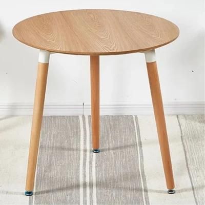 Muebles Classic Fashion Home Furniture Solid Wood MDF 80*80 Round Table for Dining Room