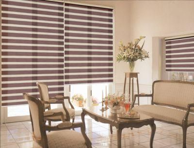 Wholesale Window Blinds Polyester Fabric Dustproof Zebra Roller Blind