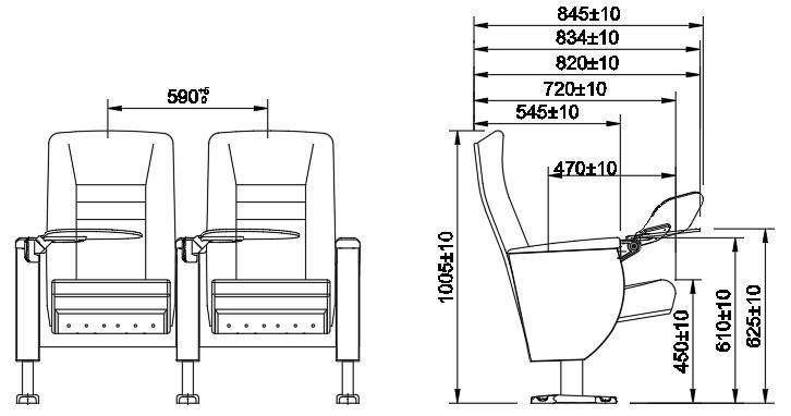 Media Room Lecture Theater Public Lecture Hall Office Theater Church Auditorium Chair