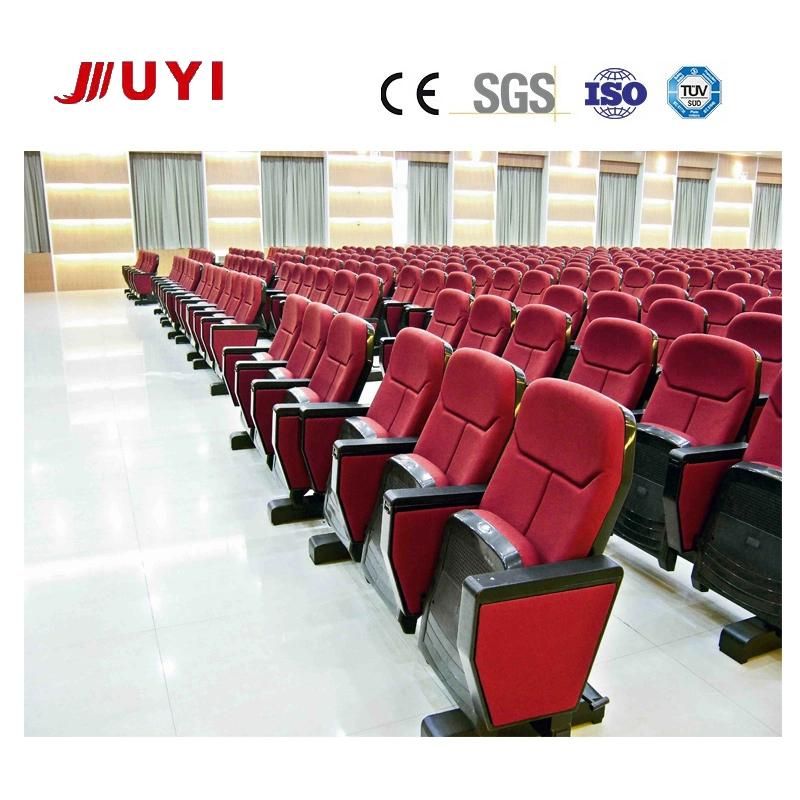 Factory Cheap Fashion 3D Cinema Chair Fabric Cover Cushion Seats Flame Resistant Motion Upholstered Writing Pad Chair Jy-615s