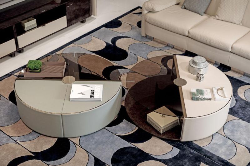 Italian Style Luxury Marble Coffee Table Modern Simple Creative Center Table Living Room Furniture Sectional End Table