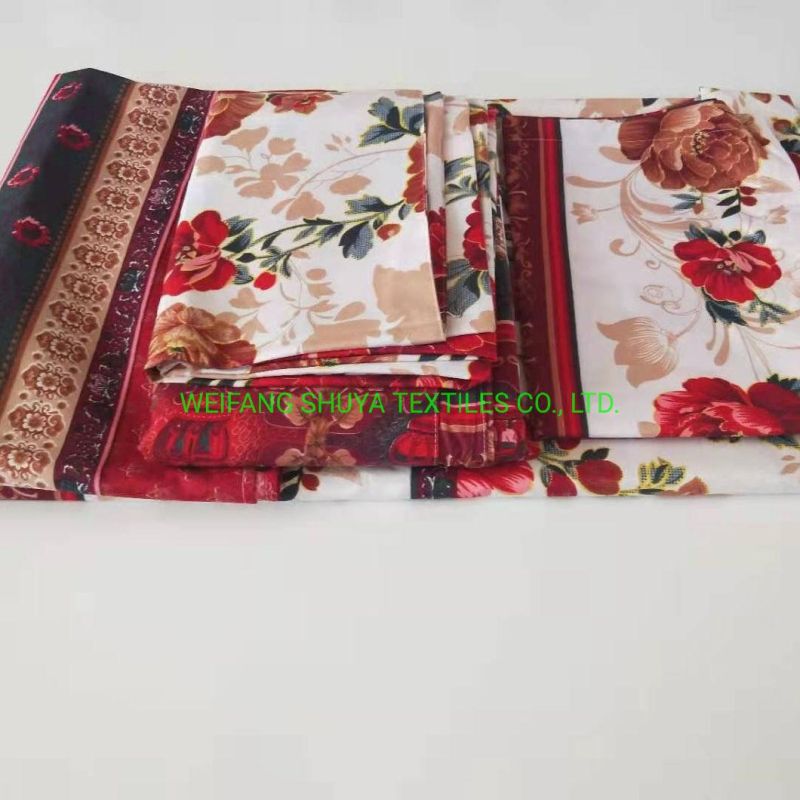 Bed 3 Piece Set of 100% Polyester Printed Fabric