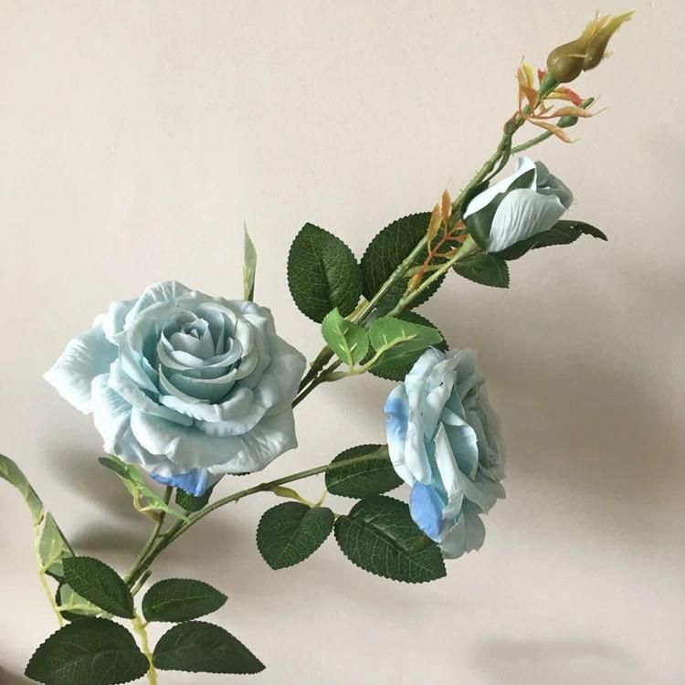 Factory Hotselling Different Design Silk Fabric Rose Artificial Flowers