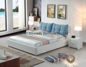 Leather Bed Fabric Bed Home Furniture Sofa Bed Bedroom Bed