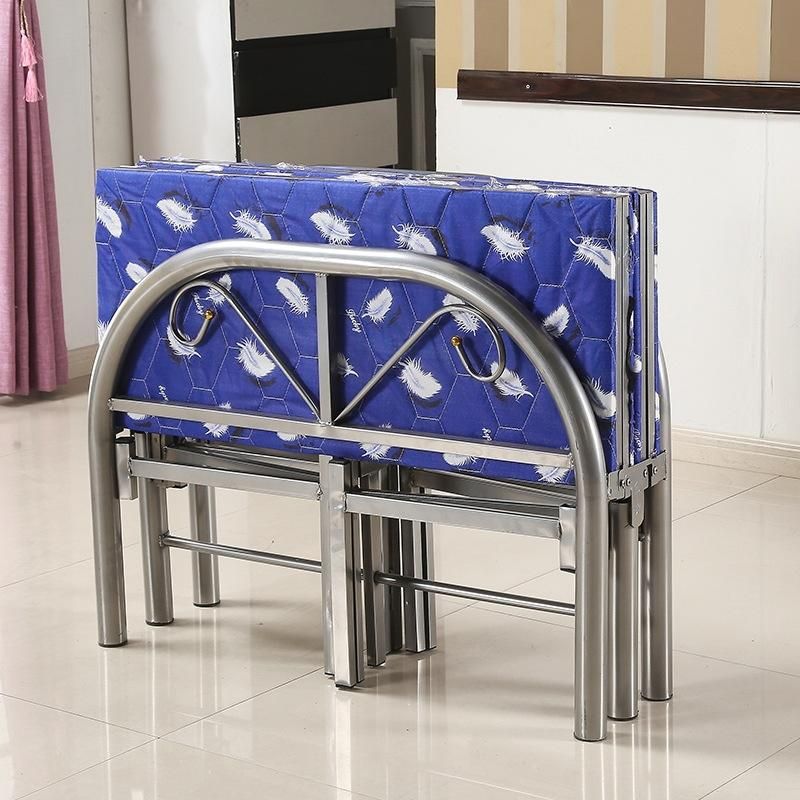 Modern Wedding Event Metal Stackable Steel Hotel Bedroom Folding Bed