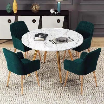 Velvet Fabric Modern Dining Chair Luxury Dining Chair