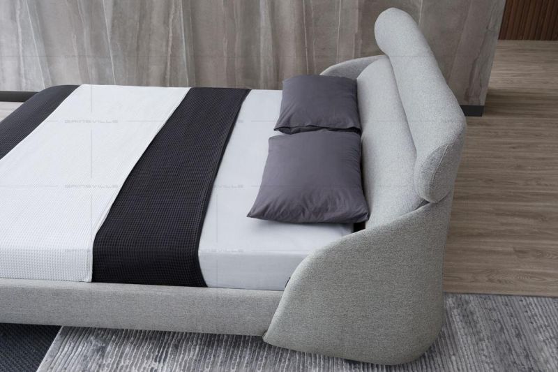 Furniture Modern Bedroom Bed Wall Bed with Soft Headboard Gc1725