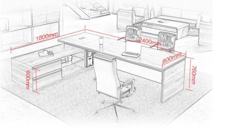 Bespoke Furniture Modern Chinese Wooden Office Furniture Executive Director Table