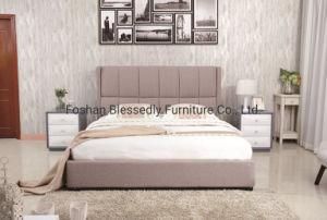 American Style Fabric Bed Upholstered Bed for Home Furniture Bed