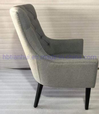 Modern Design Decorative Fabric Upholstery Tufted Back Leisure Living Room Hotel Chair for Restaurant Dining Chairs