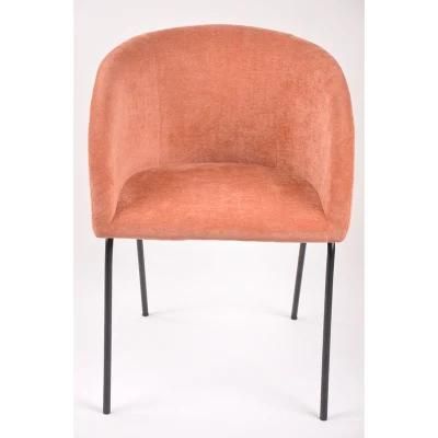 Wholesale Modern Armchair Cheap Home Furniture Fabric Ring Back Dining Chair