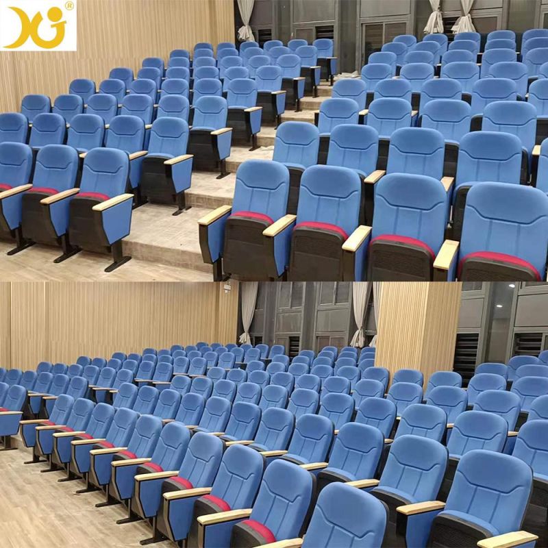 5 Years Warranty Cheap Fabric Cover Folding Seating Auditorium Chair