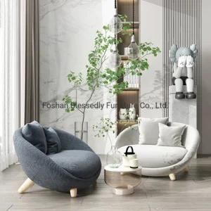 Living Room Furniture Wooden Leg Fabric Chair Leisure Chair