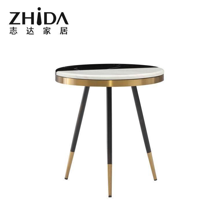 Home Furniture Living Room Sofa Side Table Modern Simple Small Round Coffee Table Light Luxury Small Apartment Tea Table