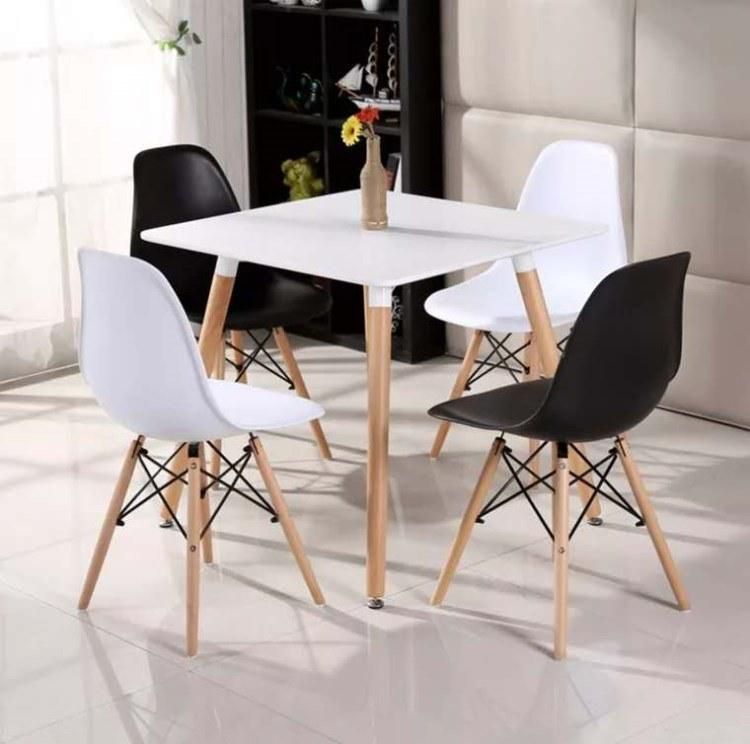 Wholesale Modern Nordic Dining Table Set Design Square Wood Dining Table for 6 People