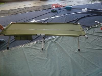 Folding Cot with Side Pocket