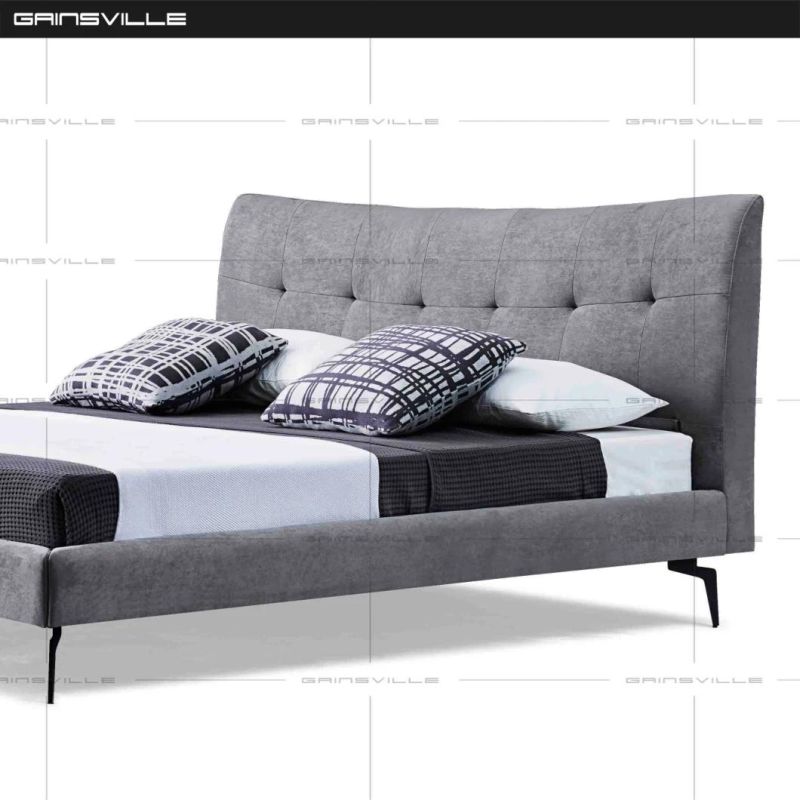 Modern Bedroom Furniture Sets Corner Fabric Sofa Bed Gc1817