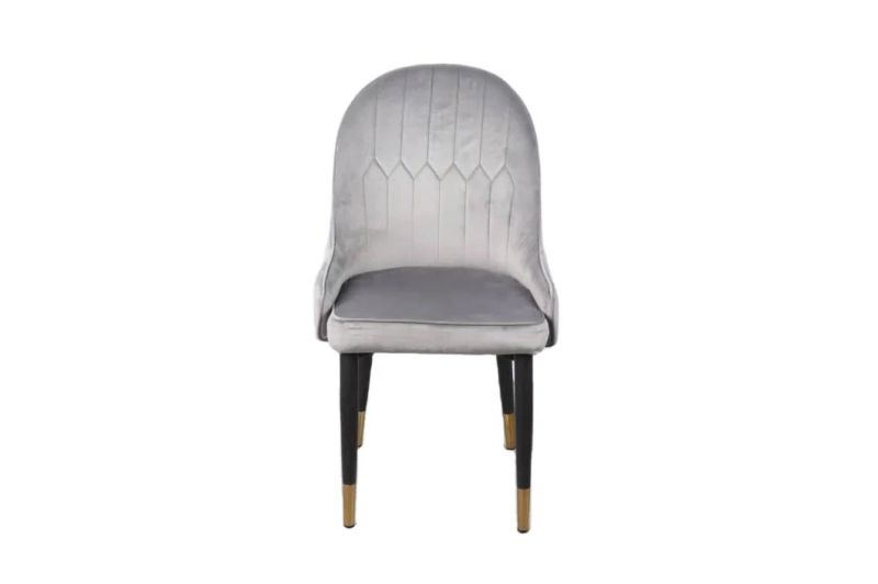 Modern PU or Fabric Dining Chair with Metal Legs