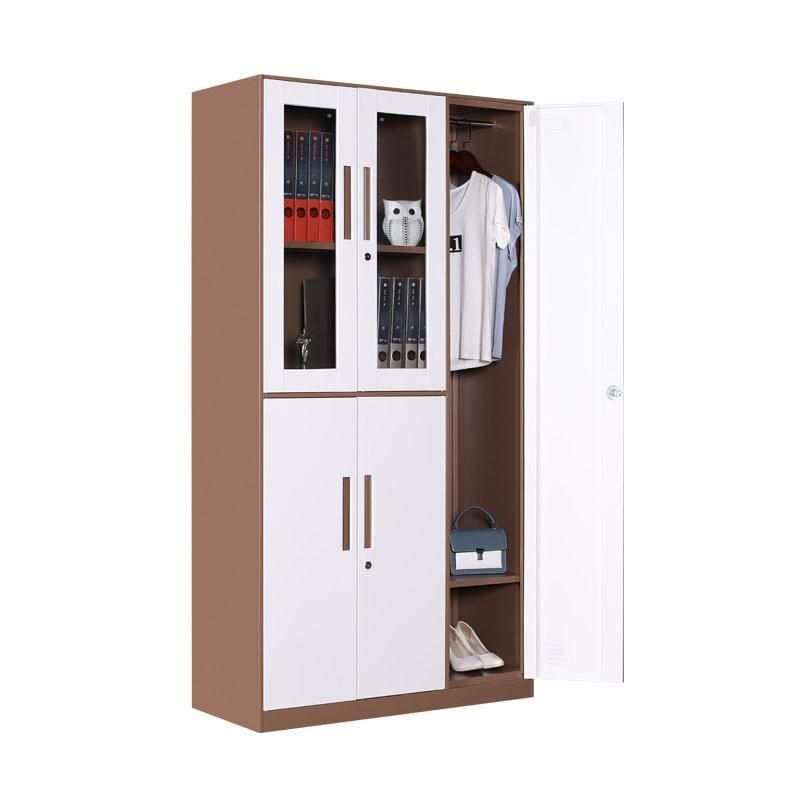 Steel Cabinets File Clothes Storage Assembly 5 Door Metal Wardrobe Filing Cabinets