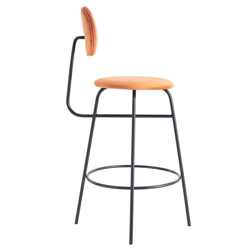 Metal PP Plastic High Stool Leisure Cafe Designer Creative Coffee Hotel Dining Bar Chair