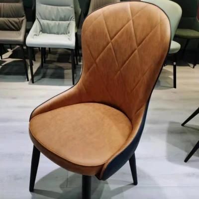 Modern PU Leather Dining Chair for Dining Room and Hotel